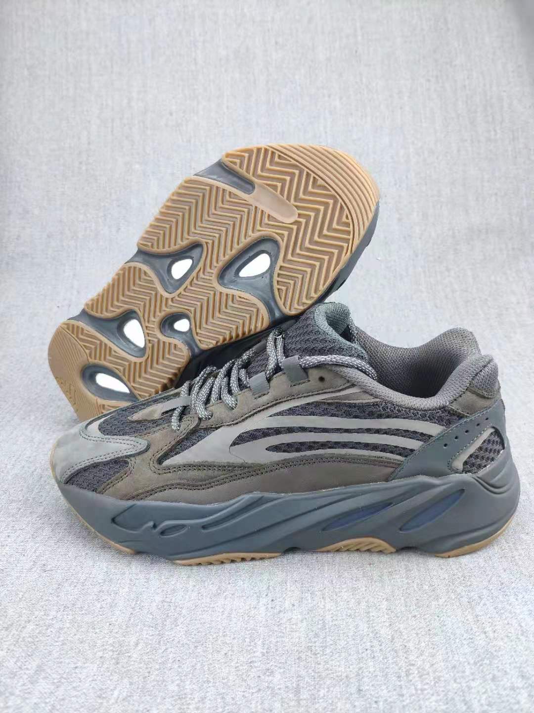 Grey and Beige Yeezy 700 V2 Sneakers - product image from the listing.