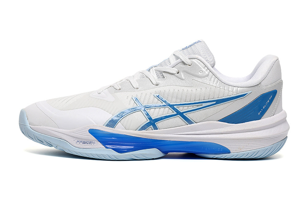 ASICS Sky Elite FF 3 Volleyball Shoes in White Blue - product image from the listing.