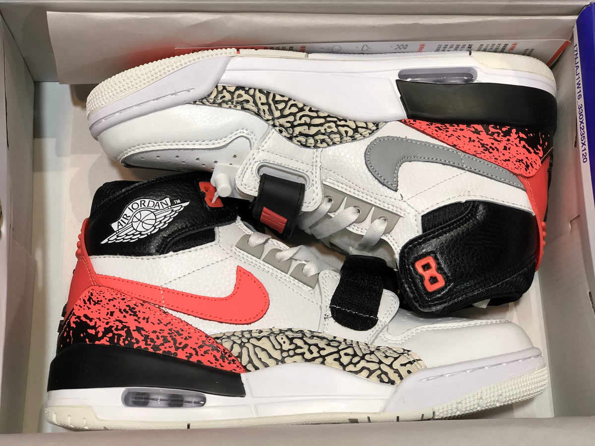 Jordan Legacy 312 Hot Lava Trainers AQ4160-108 - product image from the listing.
