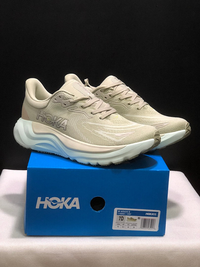 HOKA Arahi 8 Running Shoes, in Beige - product image from the listing.