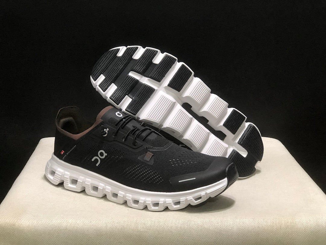 Black and Brown On Cloud 6 Coast Sneakers - product image from the listing.