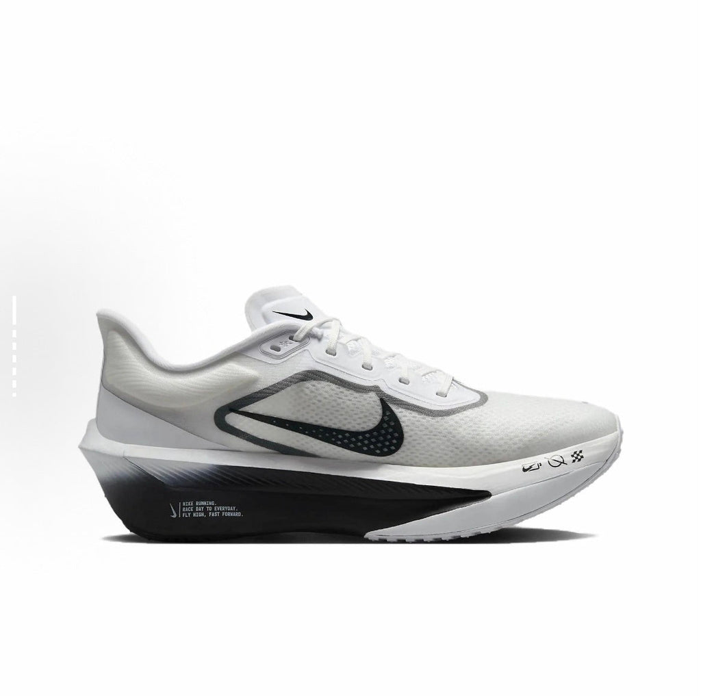 Nike Zoom Fly 6 Running Shoes in White Grey Black FN8454-100 - product image from the listing.