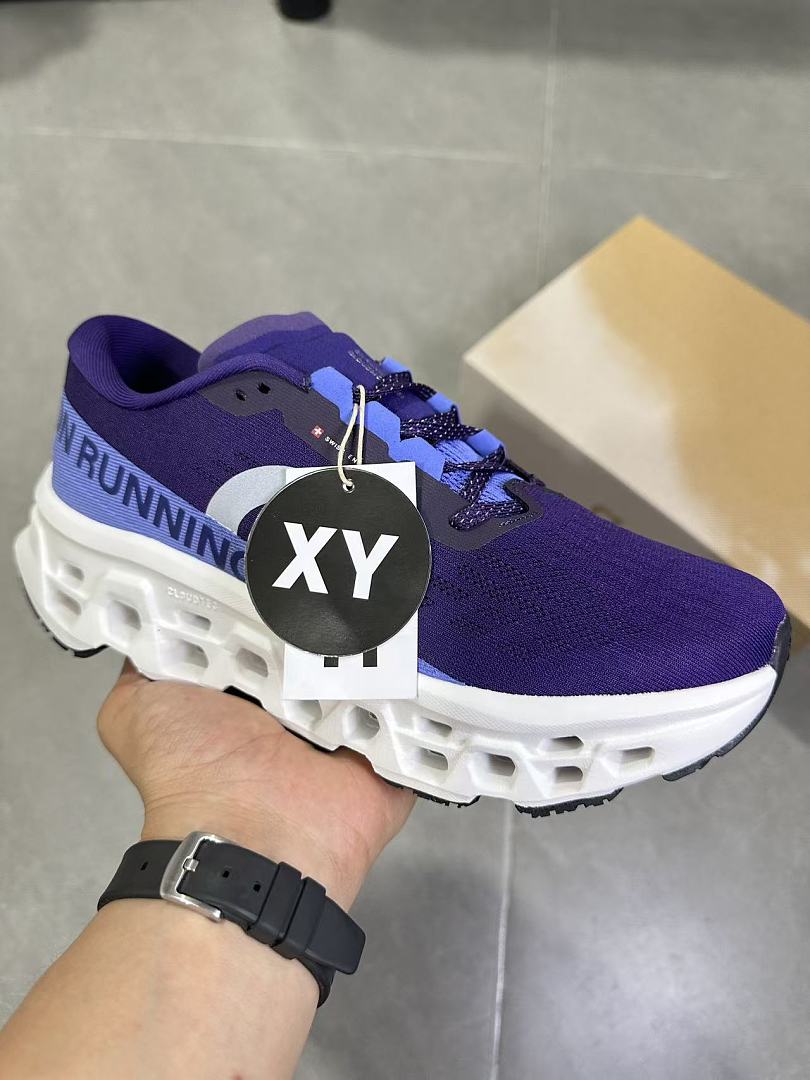 On Running Cloudmonster 2 Sneakers, in Purple and Blue - product image from the listing.