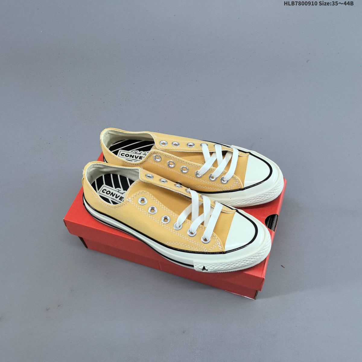 Melon Yellow A24233C - Converse Chuck 70 High-Top Canvas Sneakers - product image from the listing.