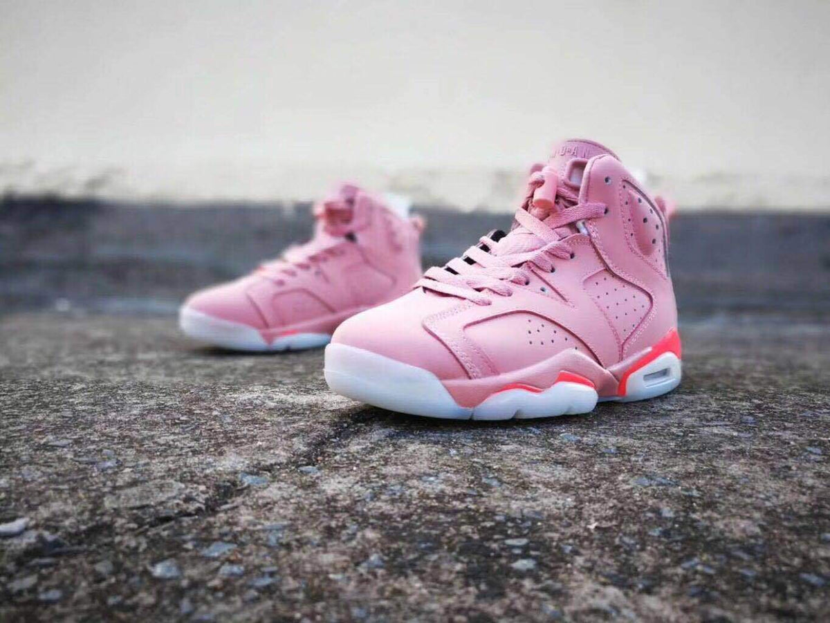 Air Jordan 6 Pink High-Top Sneakers - product image from the listing.