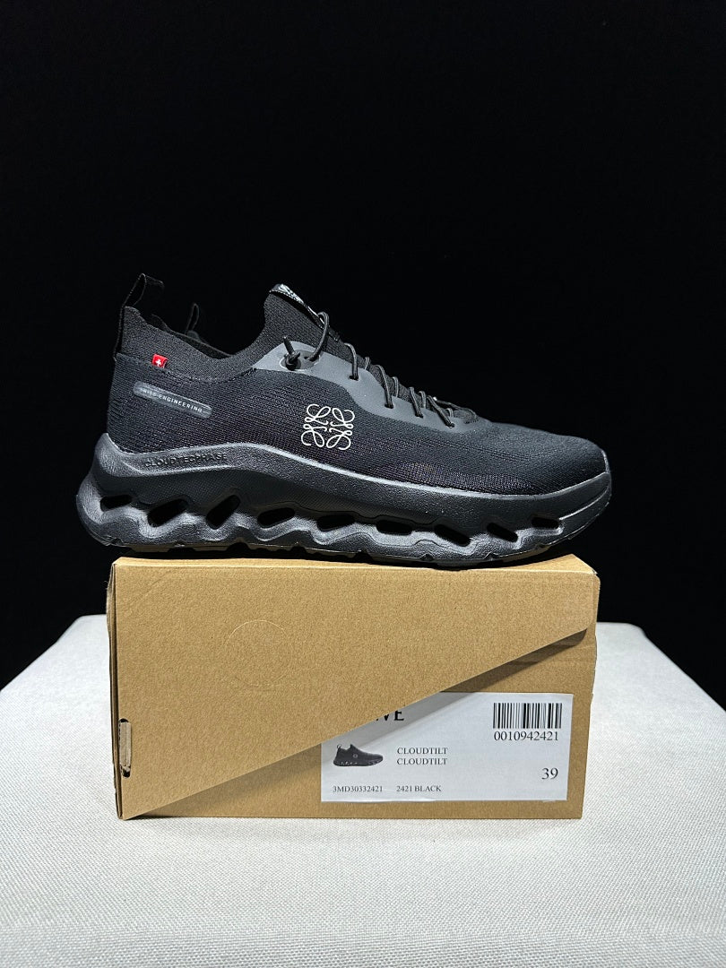 On x LOEWE Cloudtilt Sneakers, in Black - product image from the listing.