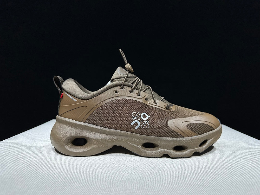 On x LOEWE Cloudventure 3.0 Sneakers, in Light Brown - product image from the listing.