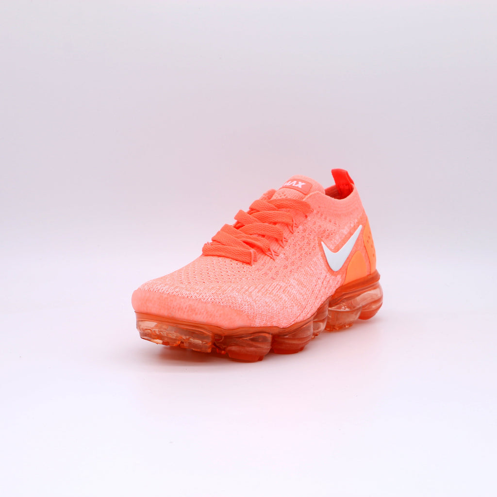 Nike Air VaporMax 2018 Flyknit Sneakers in Orange 942843-800 - product image from the listing.