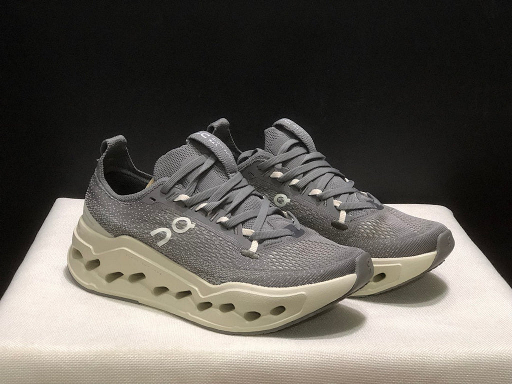 On Cloudsurfer Max Running Shoes, Asphalt in Gray - product image from the listing.