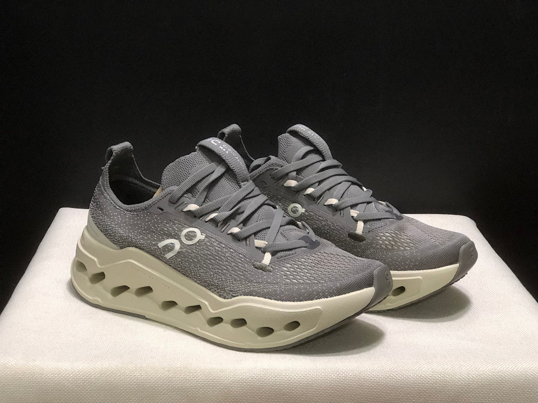 On Cloudsurfer Max Running Shoes, Asphalt in Gray - product image from the listing.