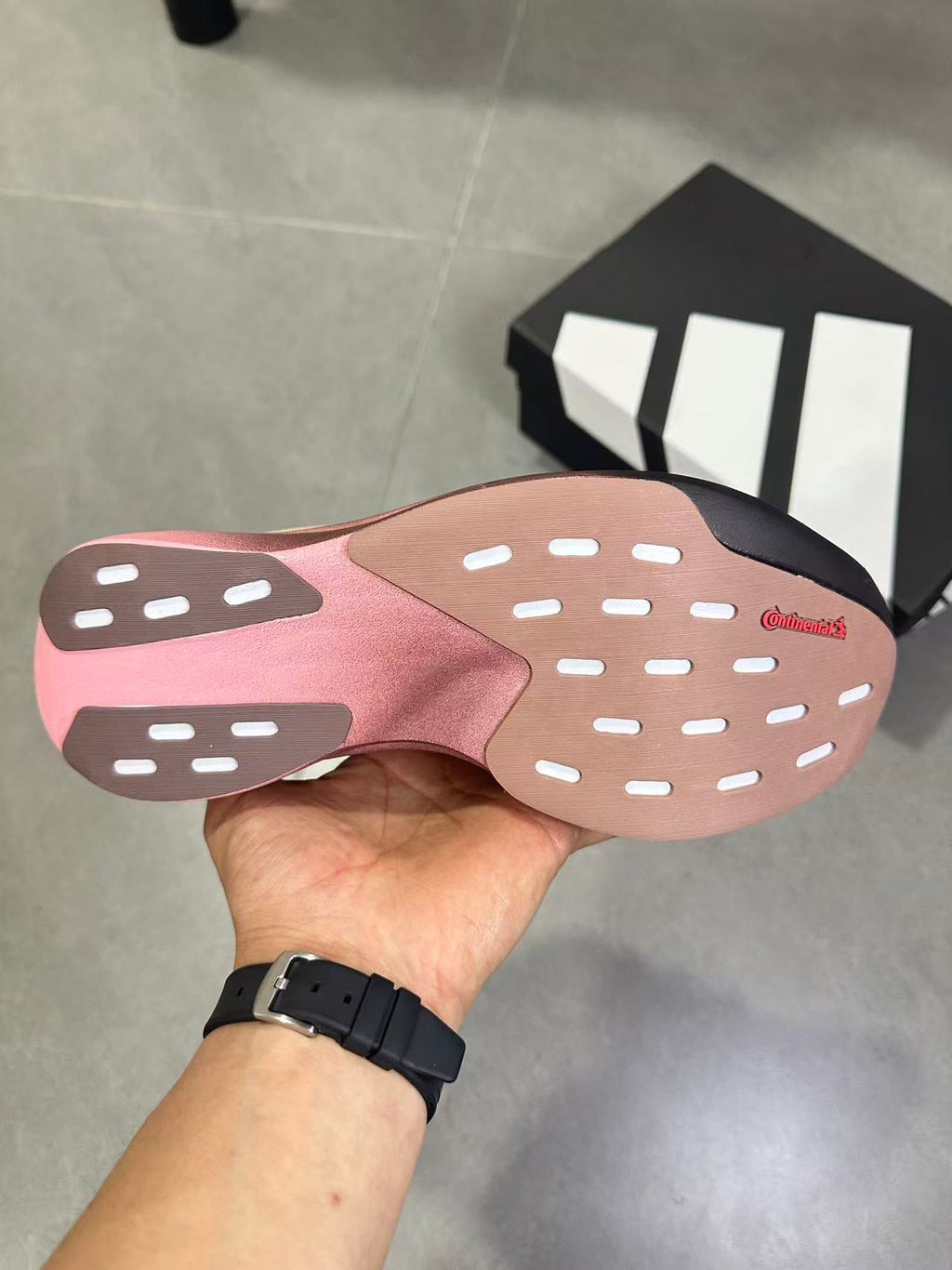 adidas Lightstrike Pro Running Shoes in Pink and Black KK5018 - product image from the listing.