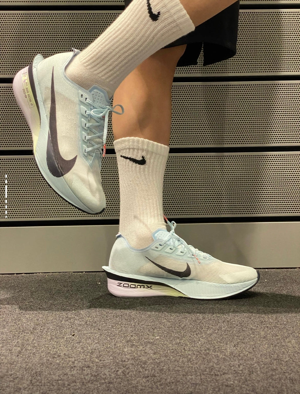 Nike Vaporfly 4 Road Racing Shoes in Glacier Blue HF6412-400 - product image from the listing.