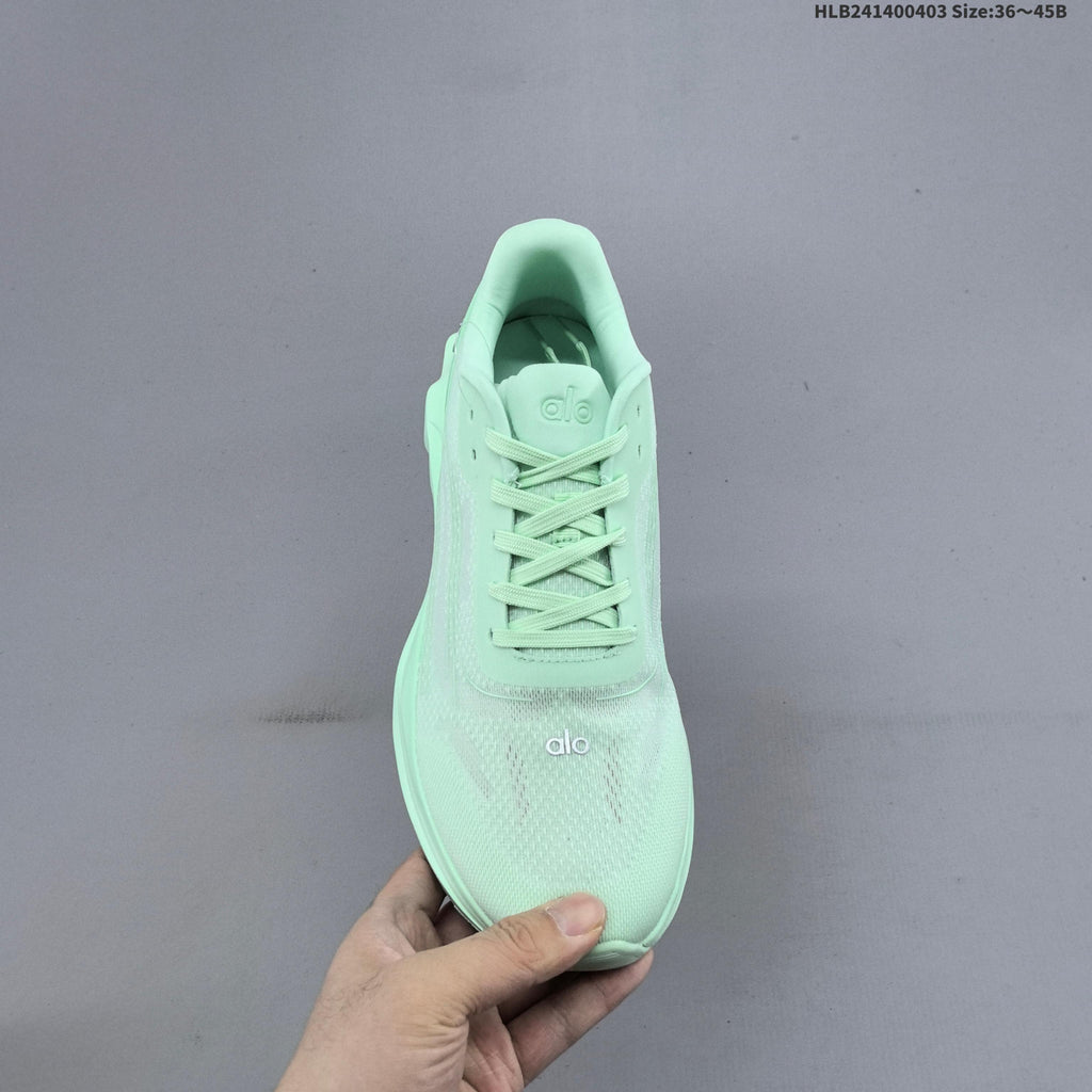 Mint Green Alo Yoga Alo Runner Low-Top Sneakers - product image from the listing.