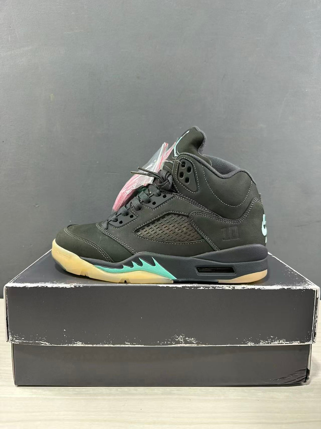 Air Jordan 5 Aqua Black Sneakers IU0734-001 - product image from the listing.