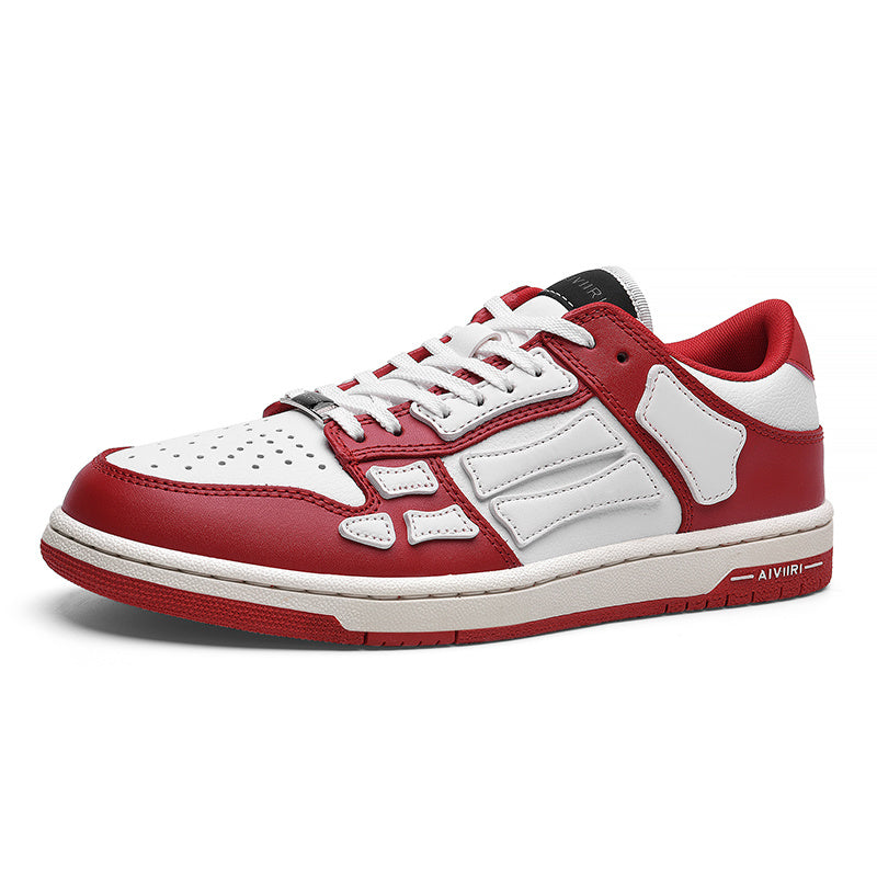 AIVIIRI Low-Top Sneakers in Red and White MFS003-324 - product image from the listing.