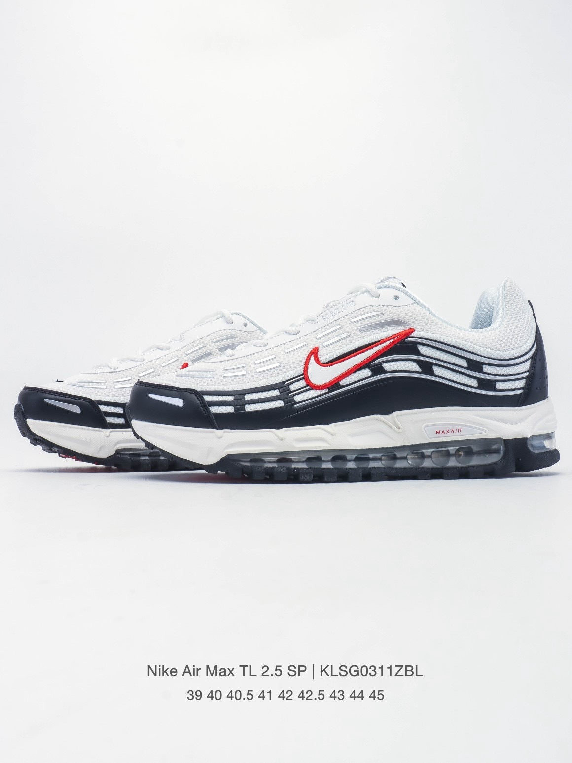 Nike Air Max TL 2.5 Sneakers in White and Navy - product image from the listing.
