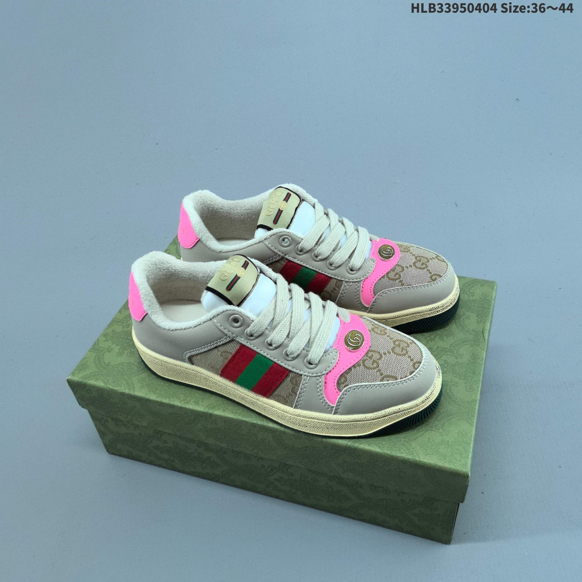 Gucci Screener Distressed Low-Cut Sneakers - product image from the listing.