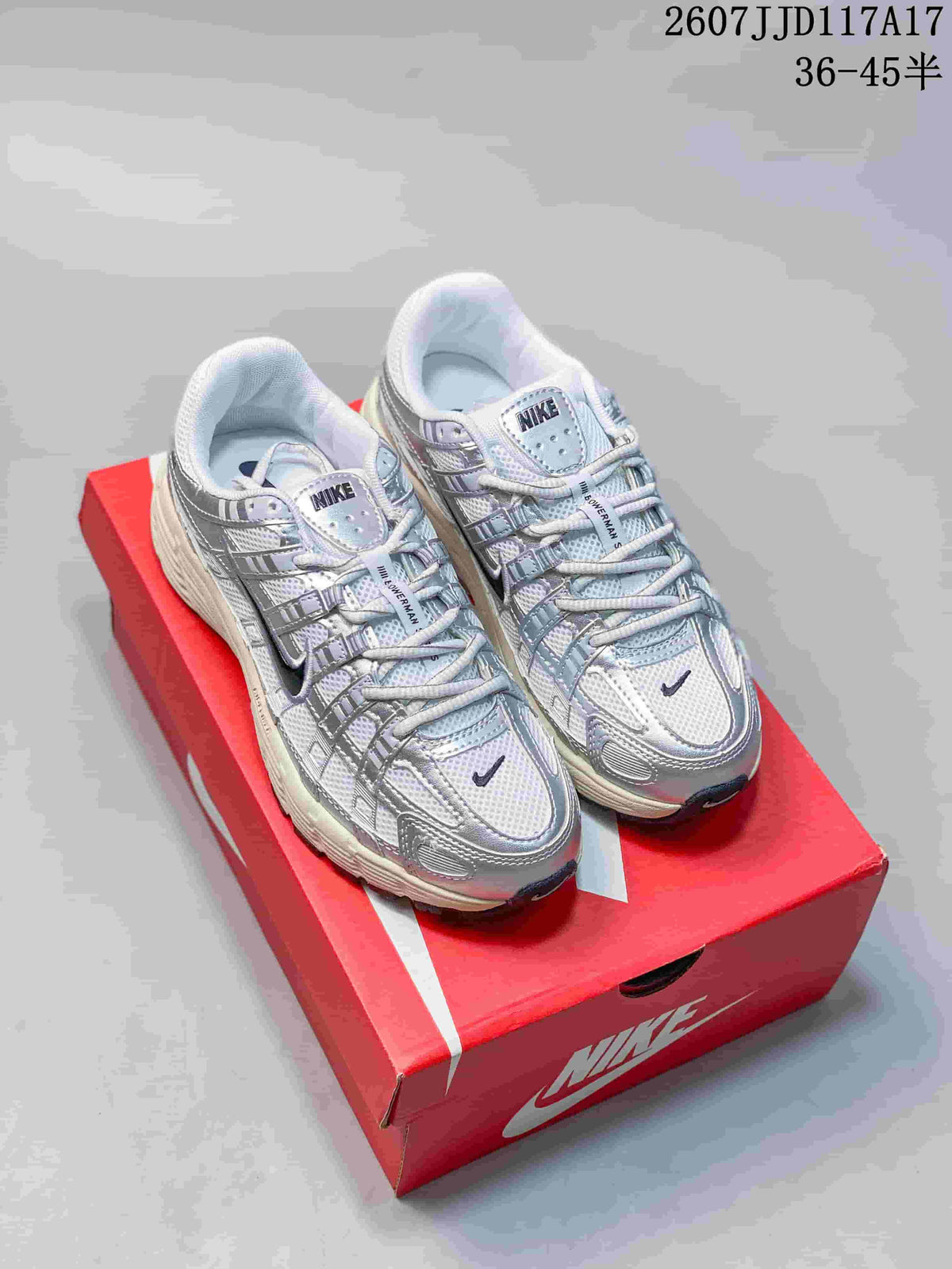 Nike P-6000 Sneakers in White Silver 2607JJD117A17 - product image from the listing.