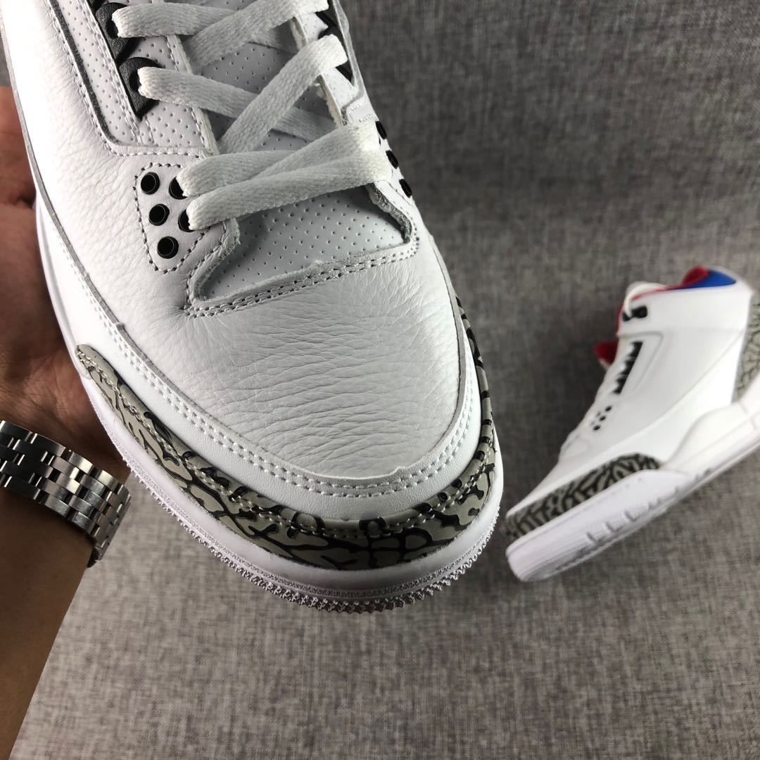 Air Jordan 3 Seoul White Blue Red AV8370-100 - product image from the listing.