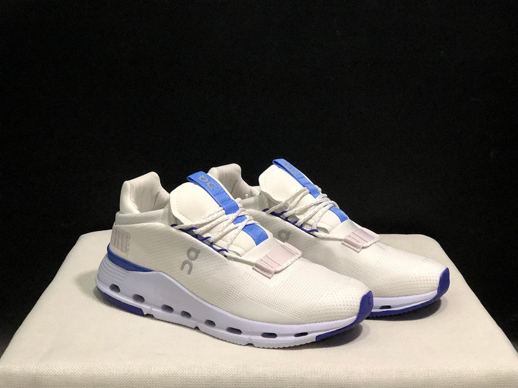 On Cloudnova 1 Sneakers, in White and Blue - product image from the listing.