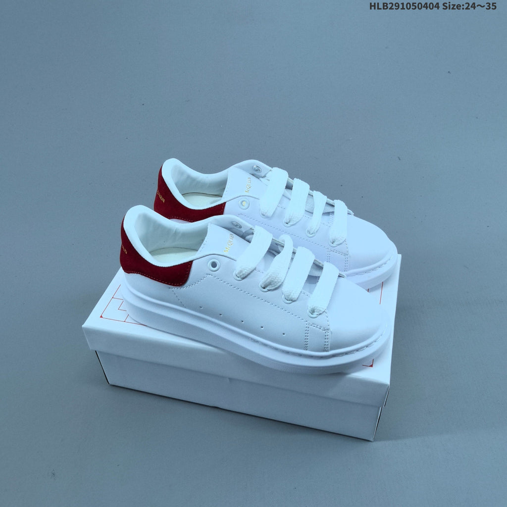 Alexander McQueen Kids Low-Cut Sneakers with Hook-and-Loop Straps - product image from the listing.