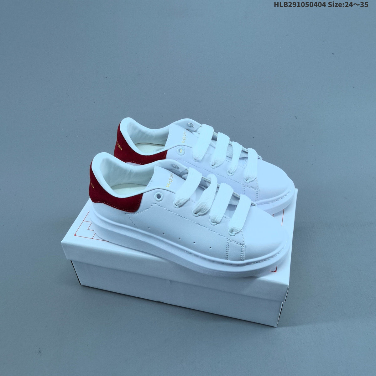 Alexander McQueen Kids Low-Cut Sneakers with Hook-and-Loop Straps - product image from the listing.