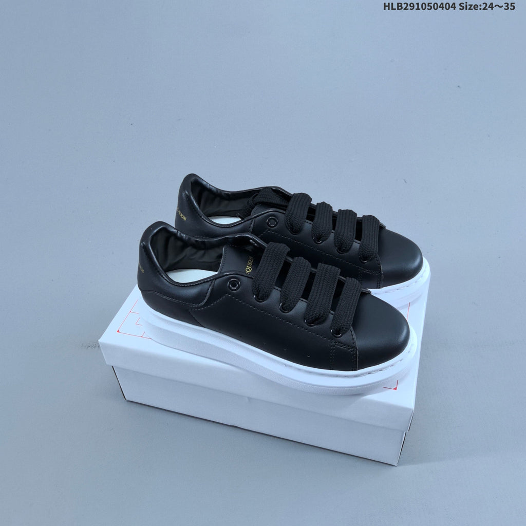 Alexander McQueen Kids Low-Cut Sneakers with Hook-and-Loop Straps - product image from the listing.
