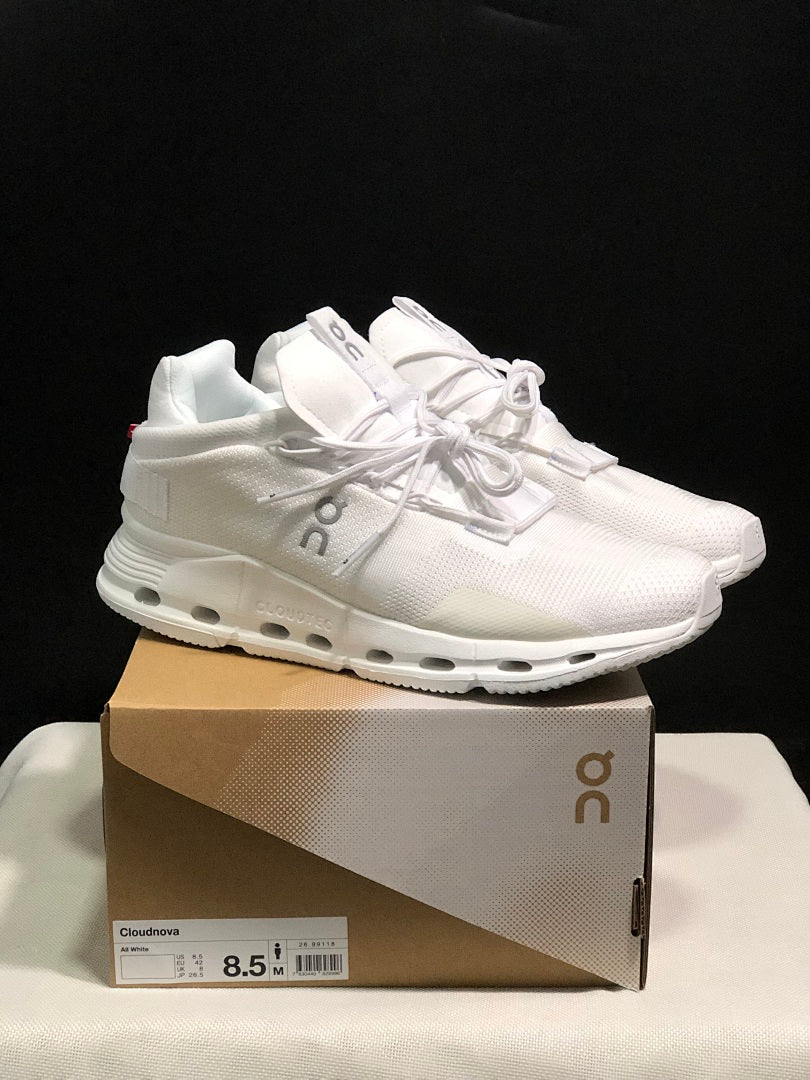 On Cloudnova 1 Sneakers in White - product image from the listing.