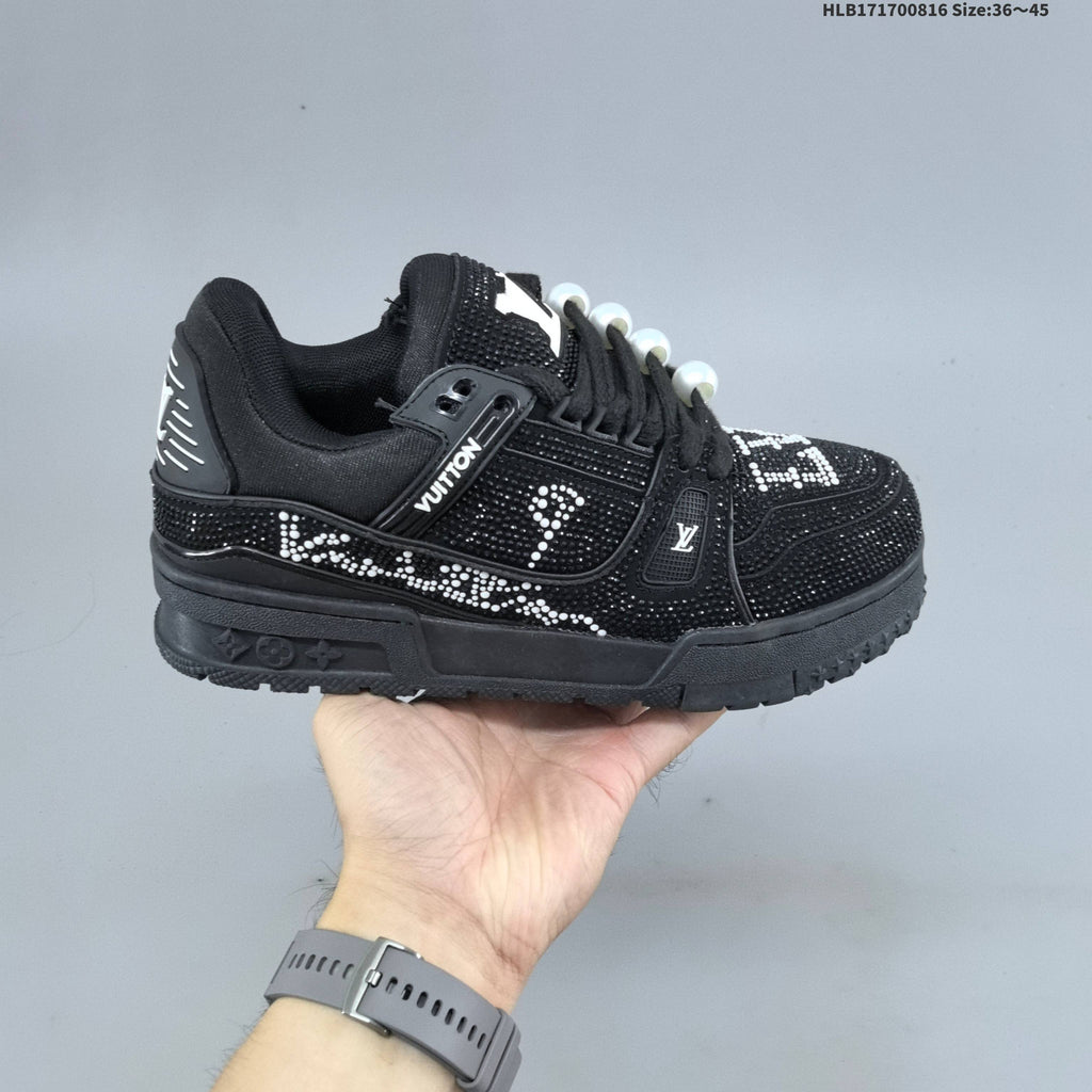 Louis Vuitton Archlight Crystal-Embellished Trainers - product image from the listing.