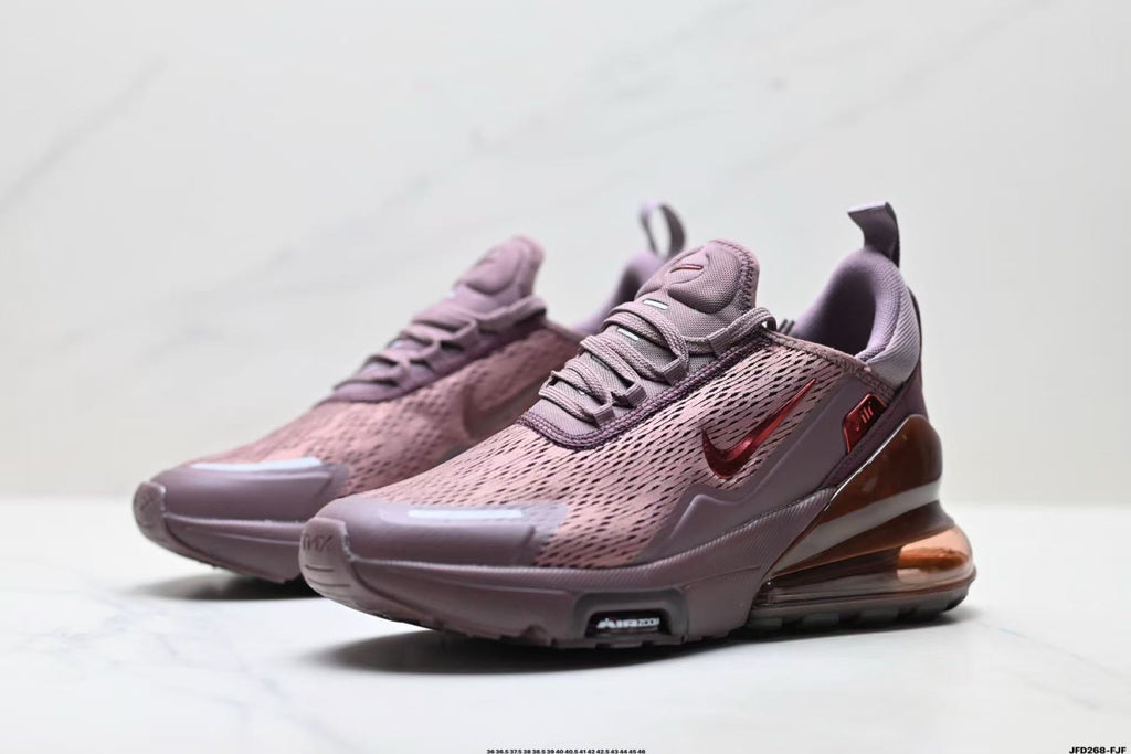 Nike Air Max 270 Running Shoes in Burgundy - product image from the listing.