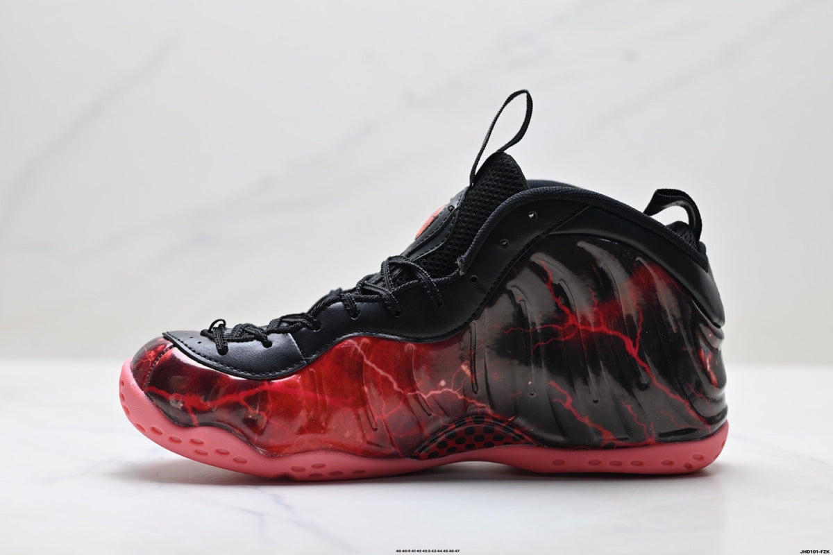 Nike Air Foamposite One Penny Hardaway Sneakers in Black Red - product image from the listing.