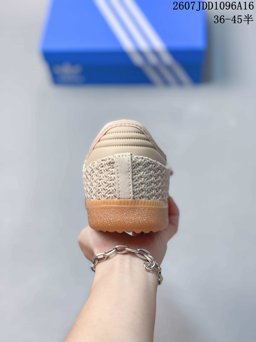 Adidas Originals Samba Jane W Velcro Sneakers in Beige 711060TIT - product image from the listing.