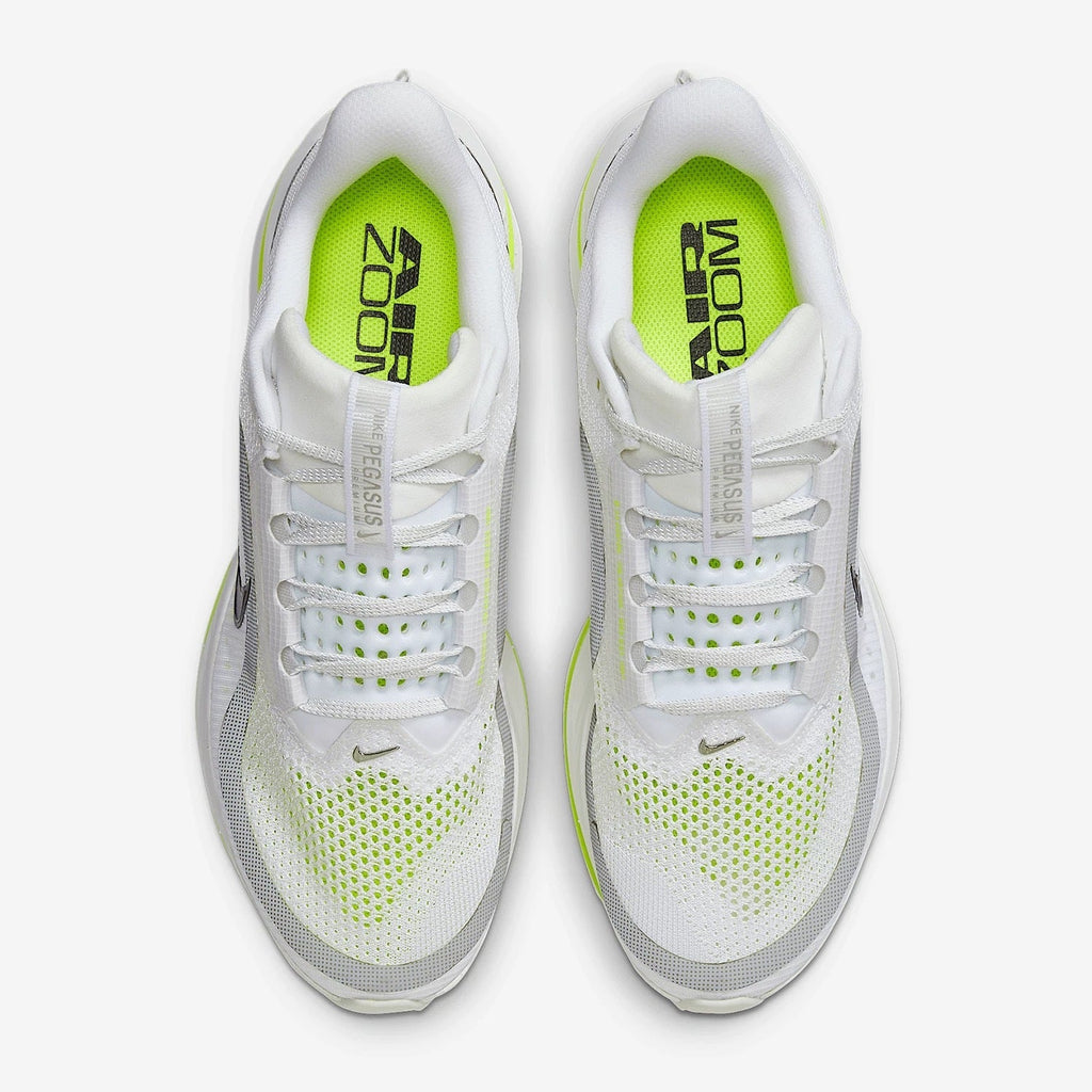 Nike Pegasus Premium Running Shoes in White Volt HQ2592-100 - product image from the listing.