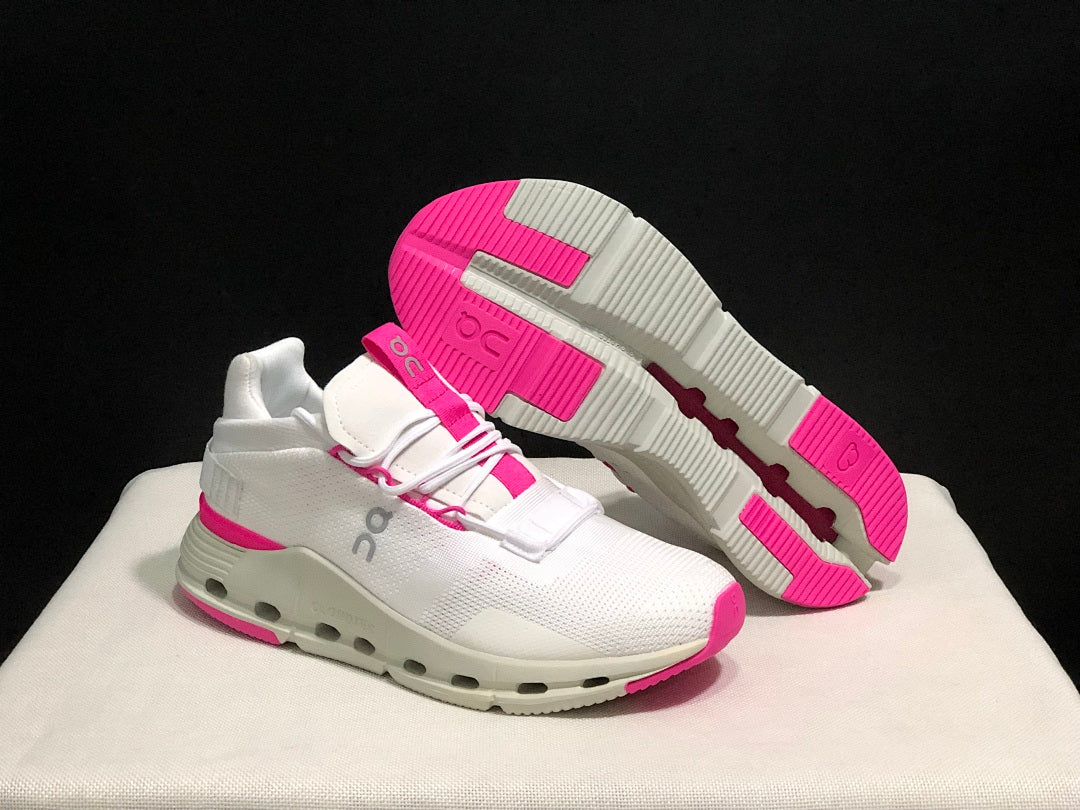 On Cloudnova Sneakers in White Pink - product image from the listing.