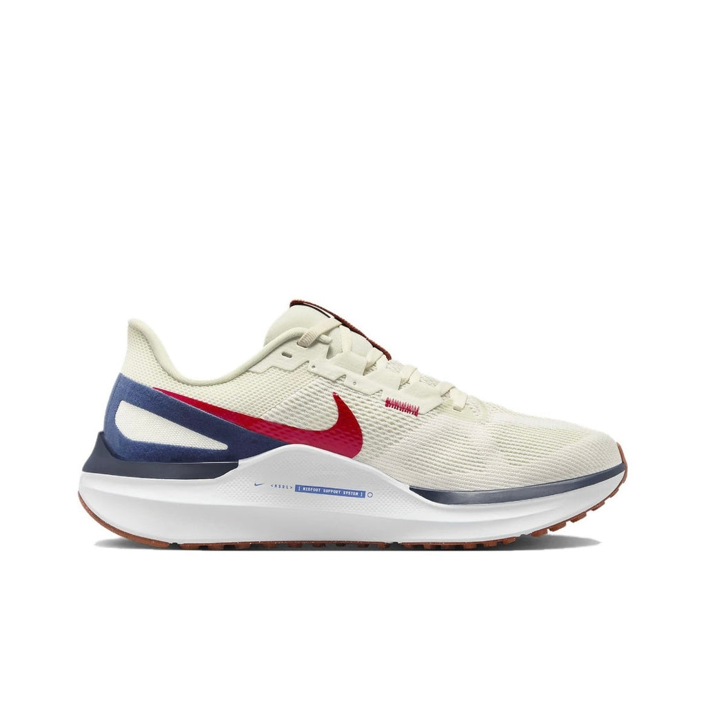 Nike Structure 25 Road Running Shoes, in Sail Red DJ7883-001 - product image from the listing.
