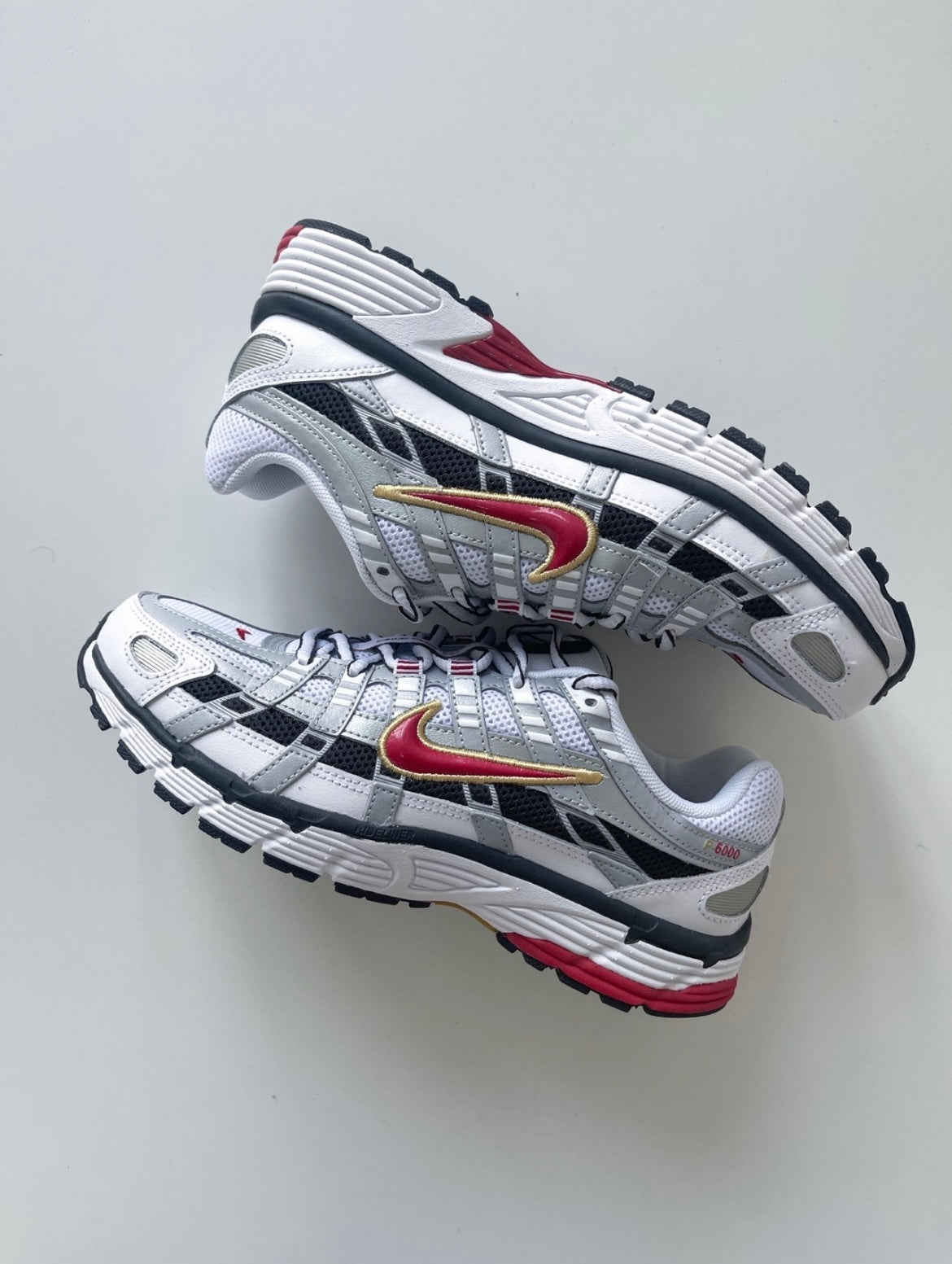 Nike P-6000 Sneakers in White Red BV1021-101 - product image from the listing.