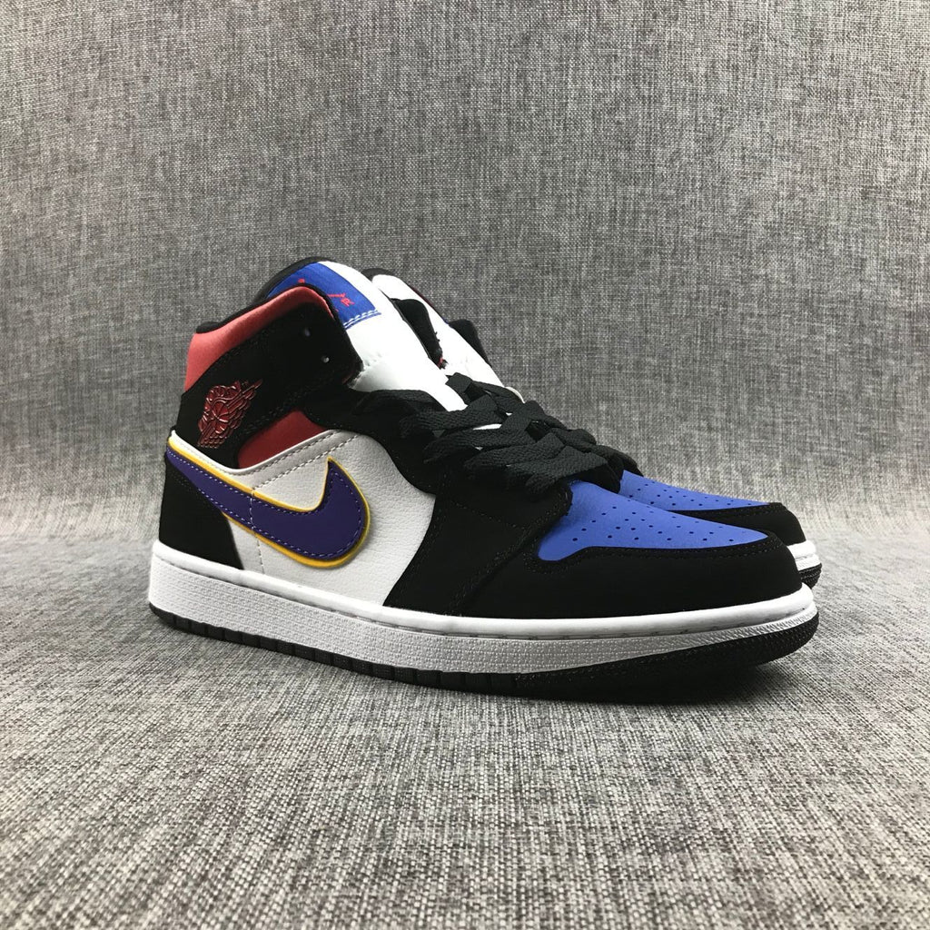 Air Jordan 1 Mid What The Sneakers in Multicolor 852542-005 - product image from the listing.