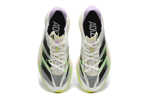 Adidas Adizero Adios Pro 3 Running Shoes in White Green - product image from the listing.