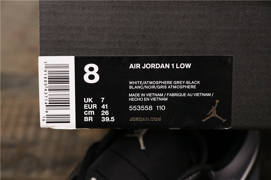 Jordan 1 Low Shadow Sneakers in Grey 553558-110 - product image from the listing.
