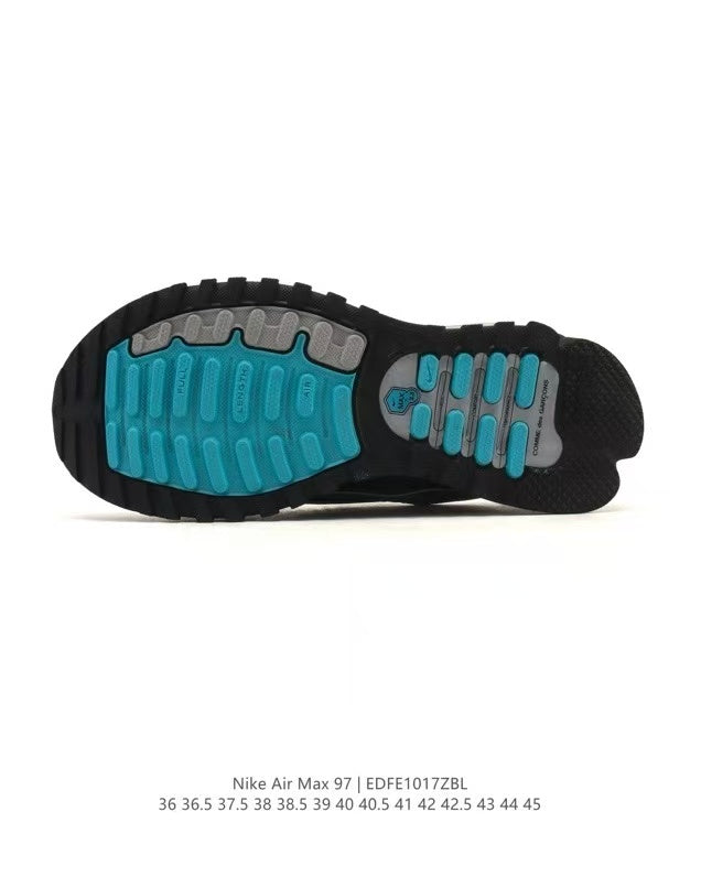 Nike Air Max 97 Sneakers in Grey and Black EDE1017ZBL - product image from the listing.