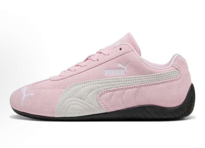 Pink and White Puma Speedcat Ballet Sneakers - product image from the listing.