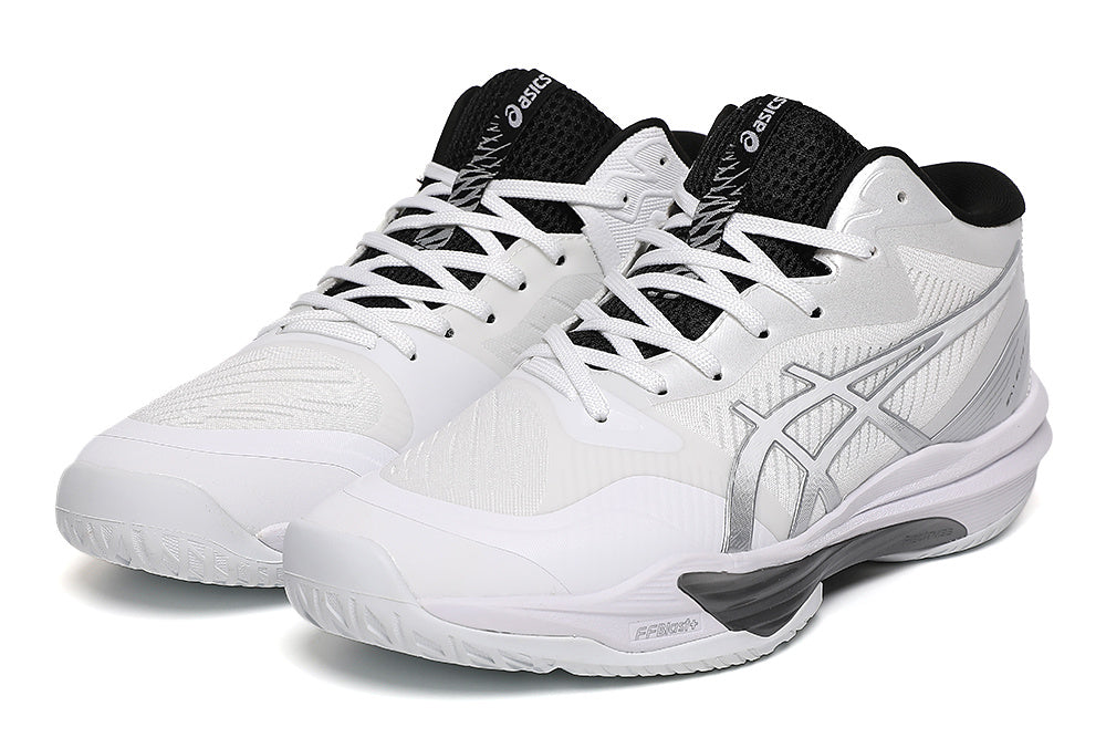 ASICS Sky Elite FF 3 White Silver Indoor Court Footwear - product image from the listing.