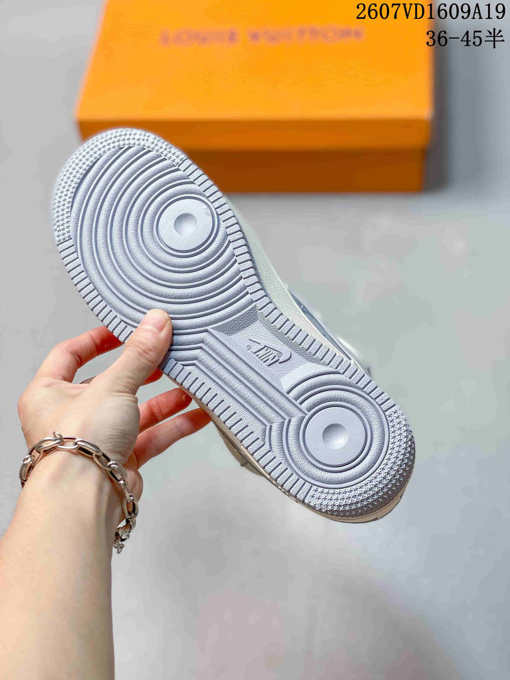 Nike Air Force 1 Low White Mist in Grey 2607VD1609A19 - product image from the listing.