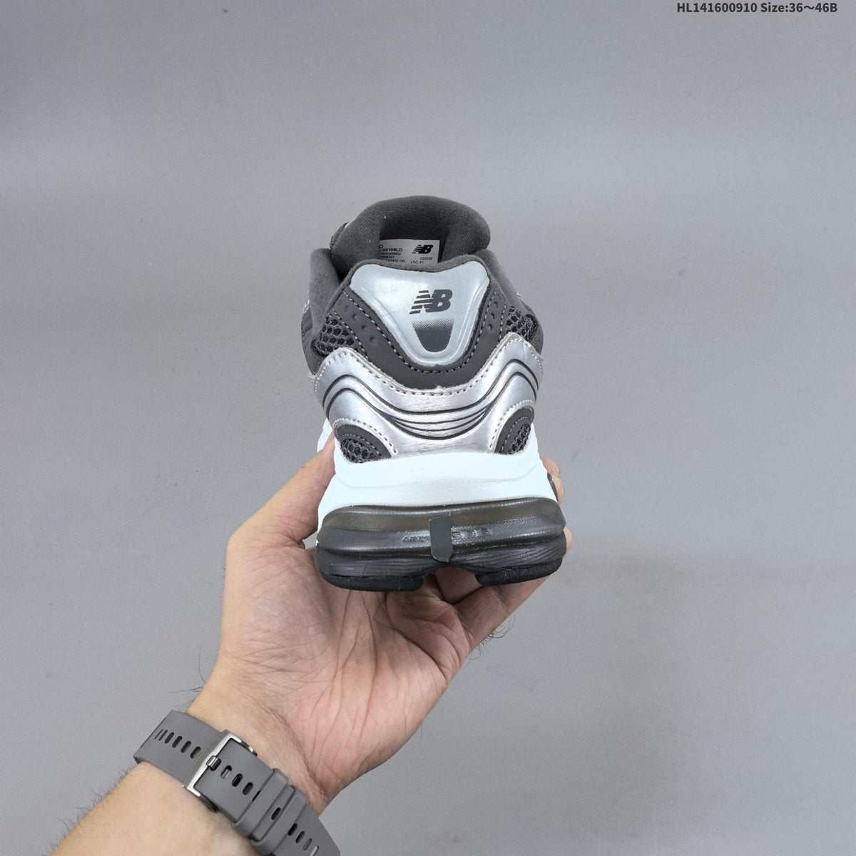 Silver and Charcoal New Balance 2010 Sneakers - product image from the listing.