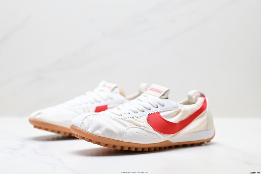 Jacquemus x Nike Jacumoon Sneakers in White Red Gum - product image from the listing.