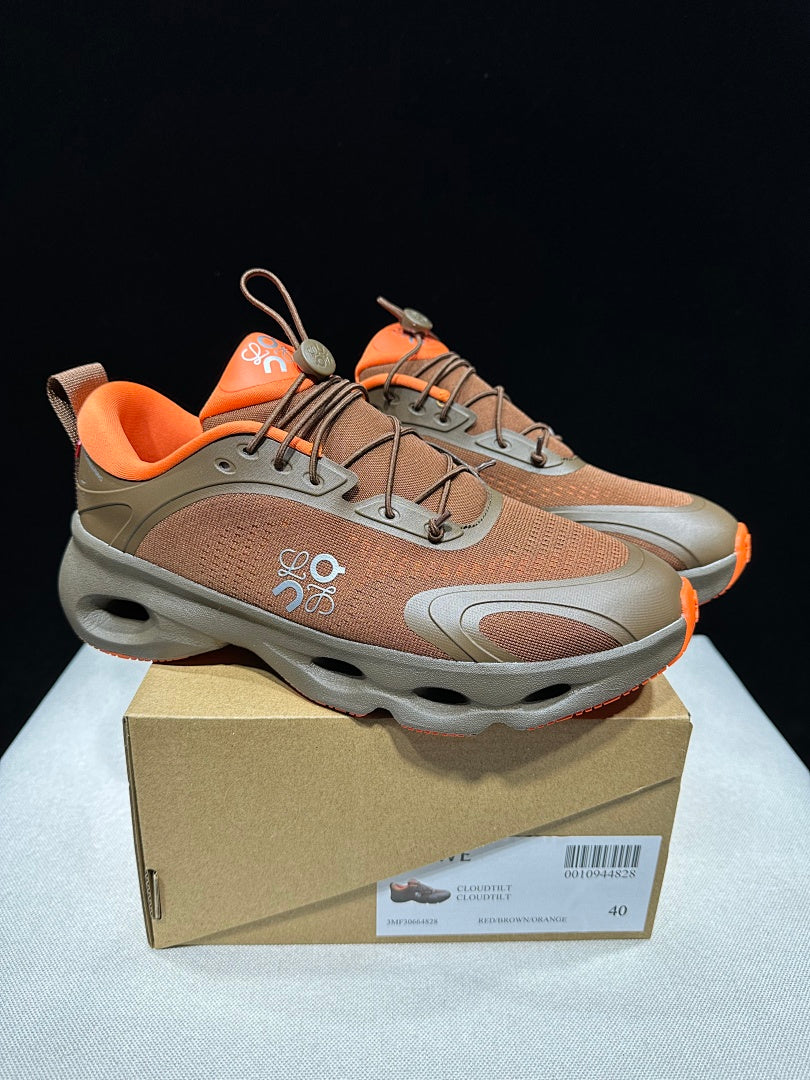 LOEWE x On Cloudventure 3.0 Sneakers in Brown Orange - product image from the listing.