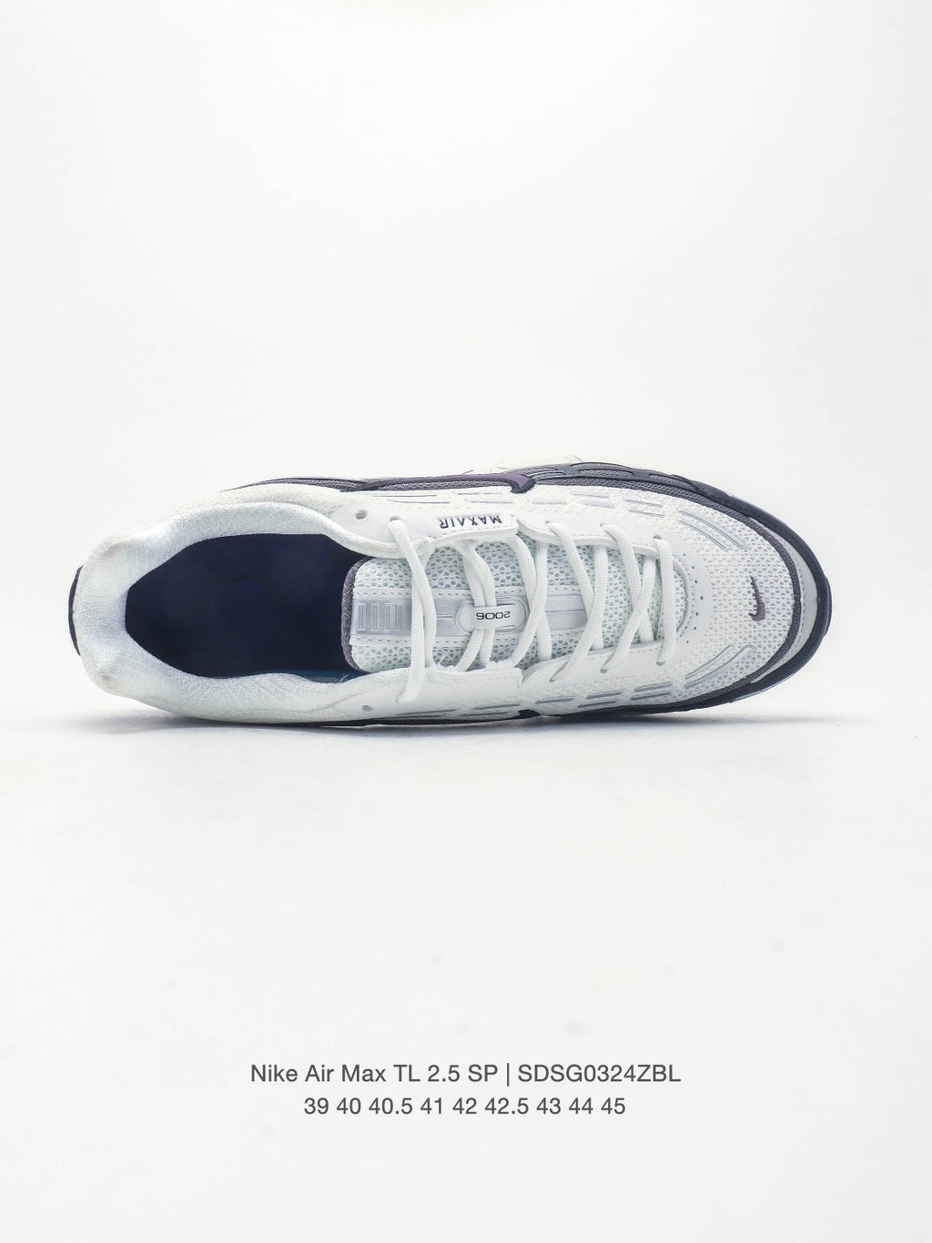 Nike Air Max TL 2.5 SP Sneakers in White Purple SDSG0324ZBL - product image from the listing.