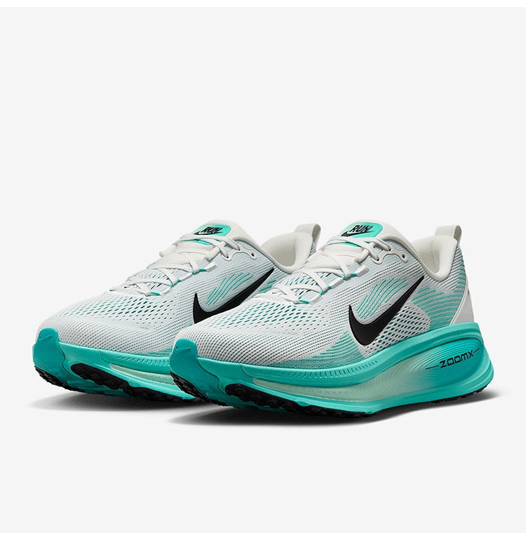 Nike Vomero 18 Running Shoes in White Aqua HM6803-103 - product image from the listing.