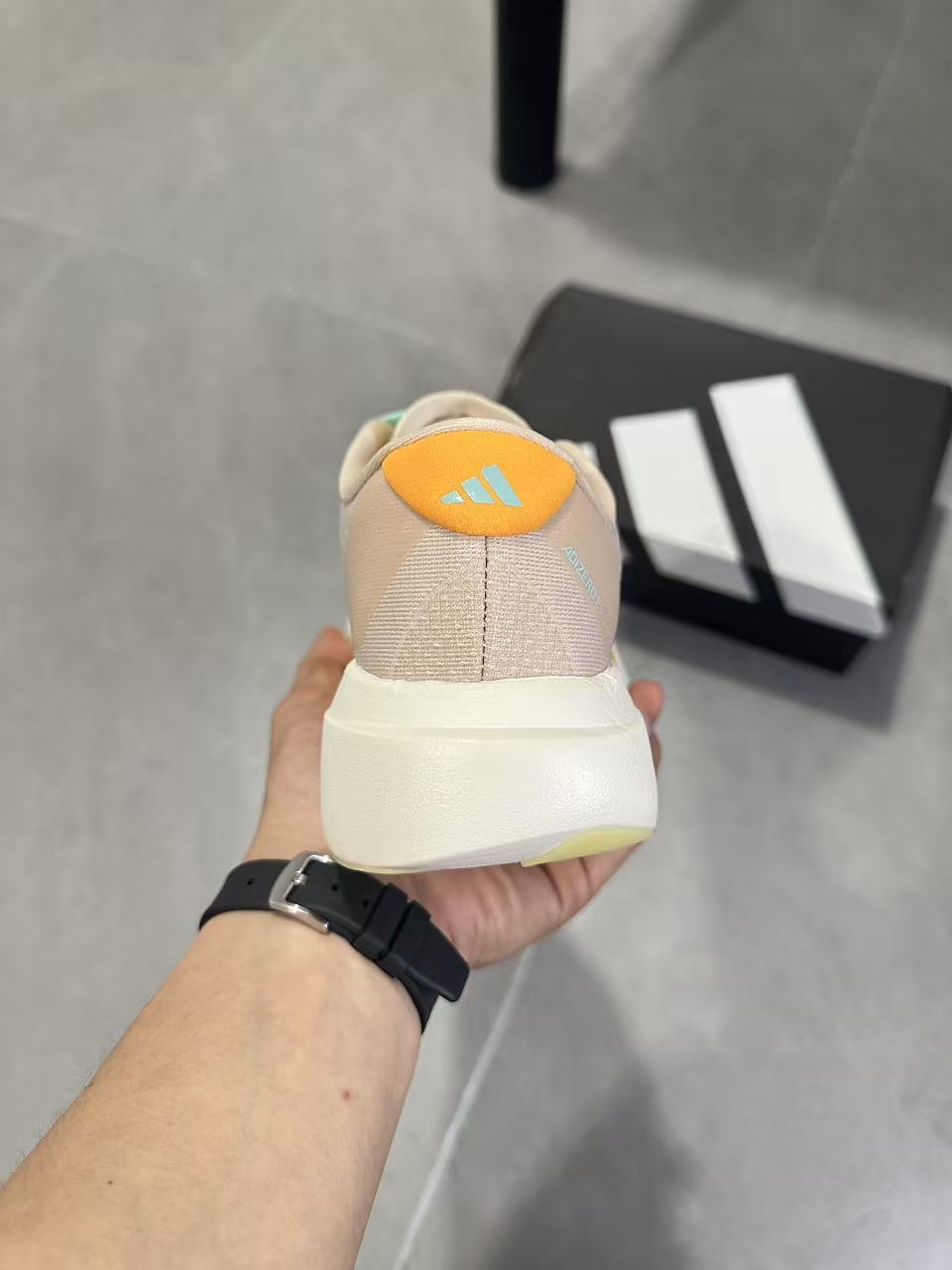 Adidas Lightstrike Pro Running Shoes, in Beige Orange - product image from the listing.