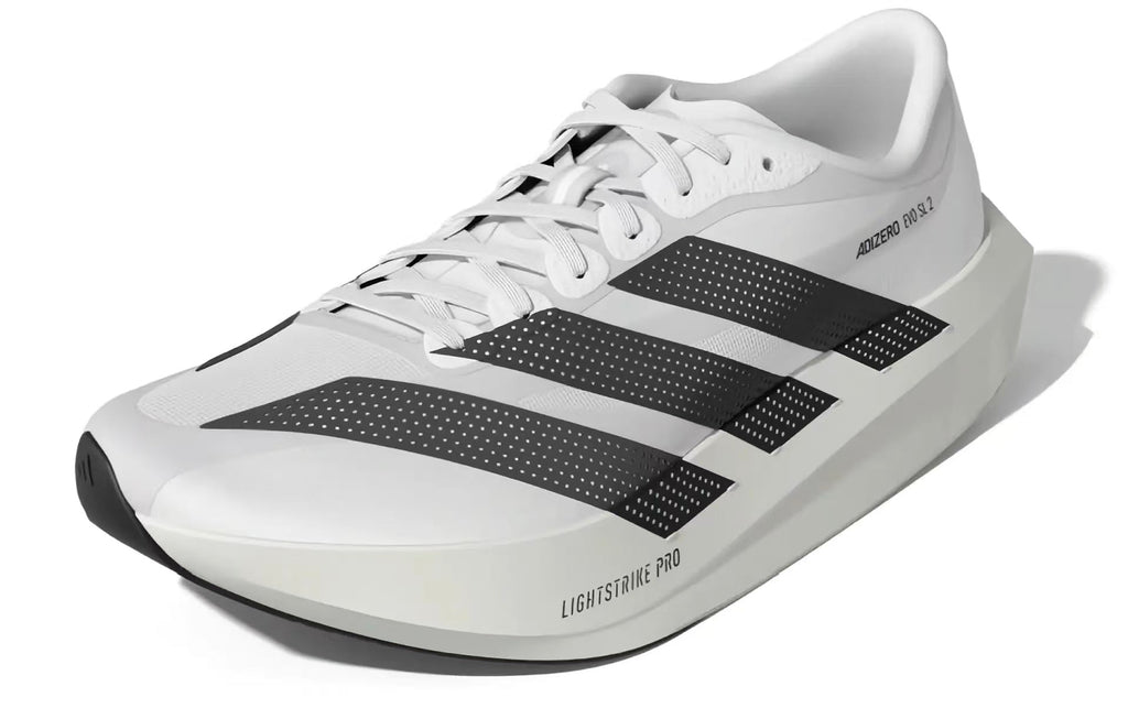 Adizero Evo SL 2 Running Shoes in White Black - product image from the listing.